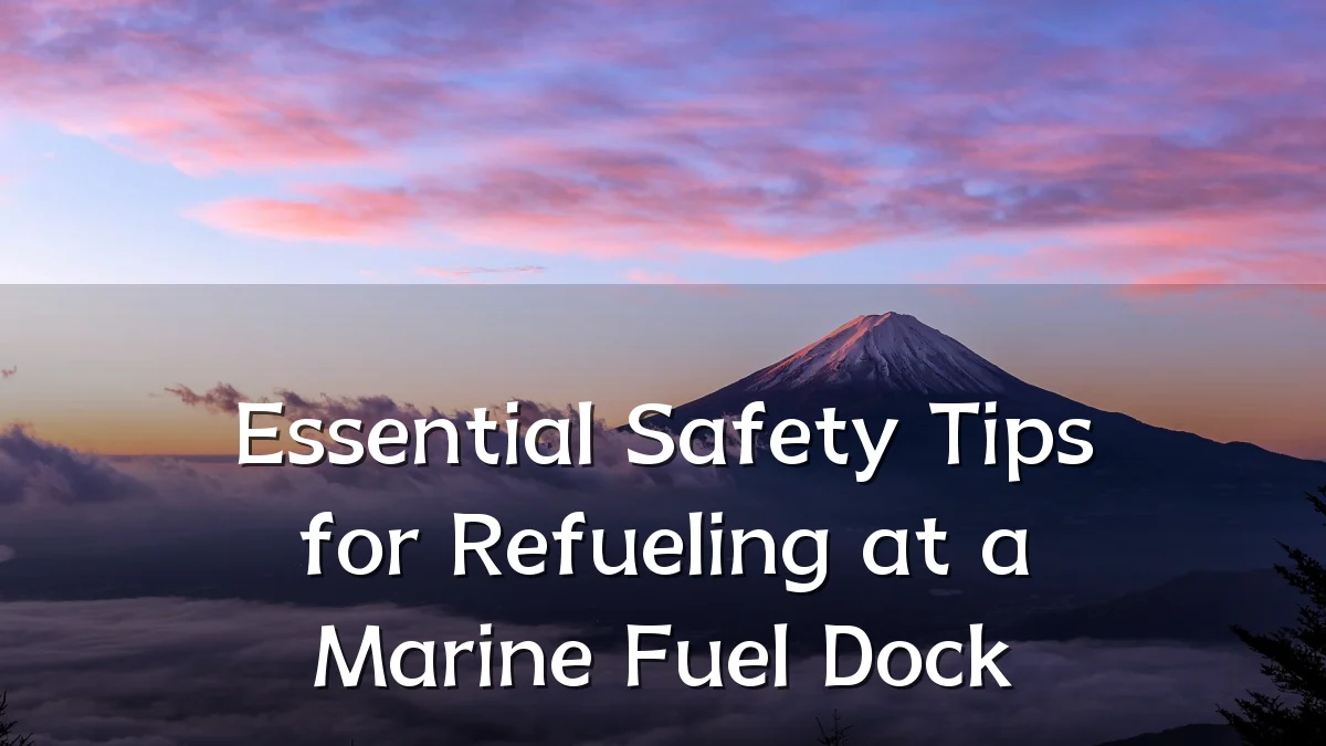 Essential Safety Tips for Refueling at a Marine Fuel Dock