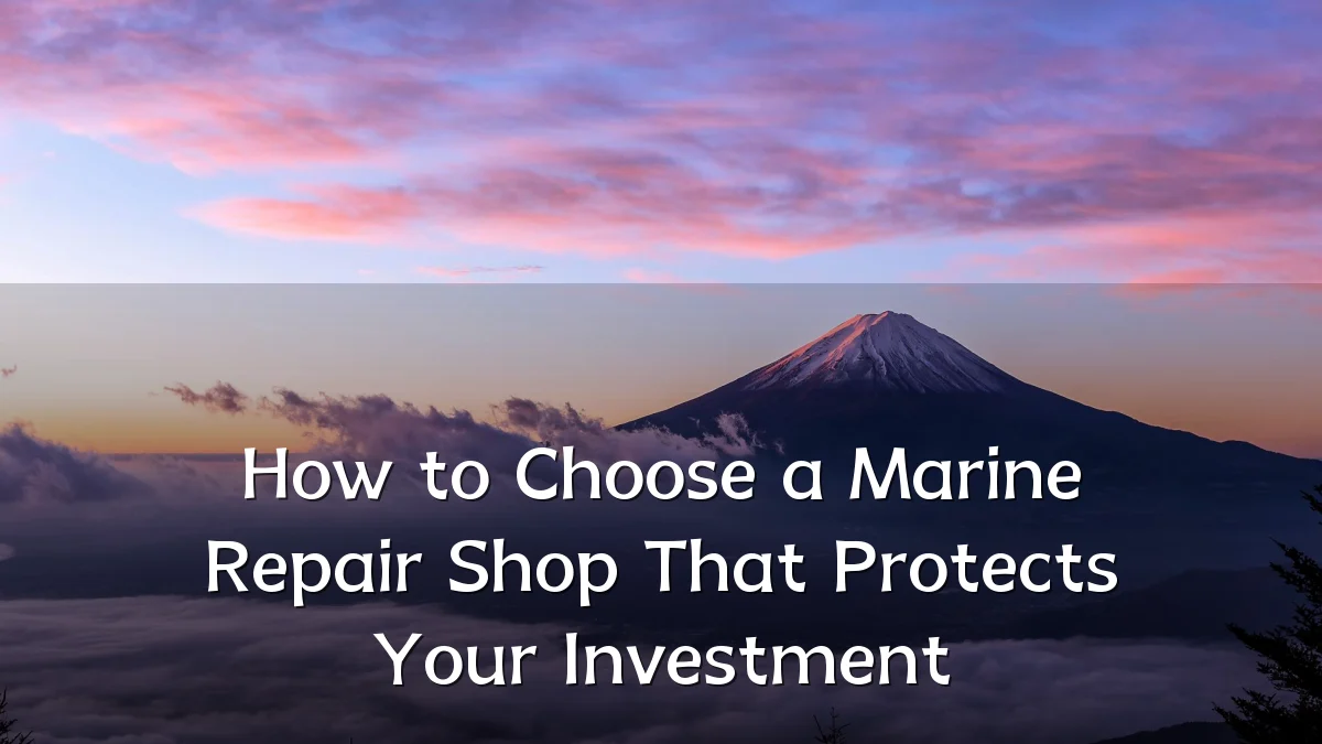 How to Choose a Marine Repair Shop That Protects Your Investment