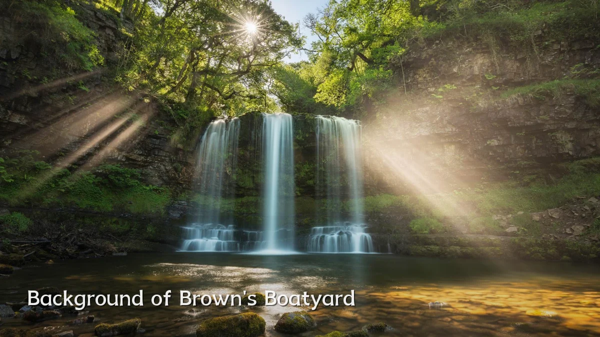 Background of Brown's Boatyard