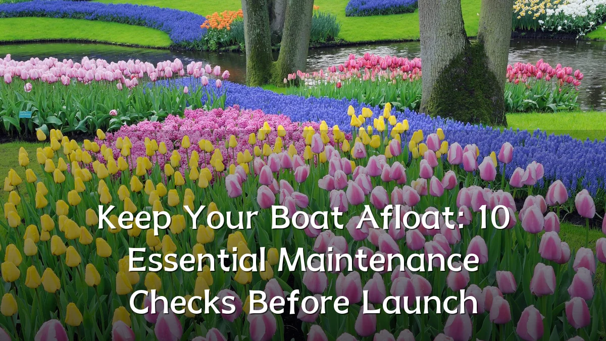Keep Your Boat Afloat: 10 Essential Maintenance Checks Before Launch