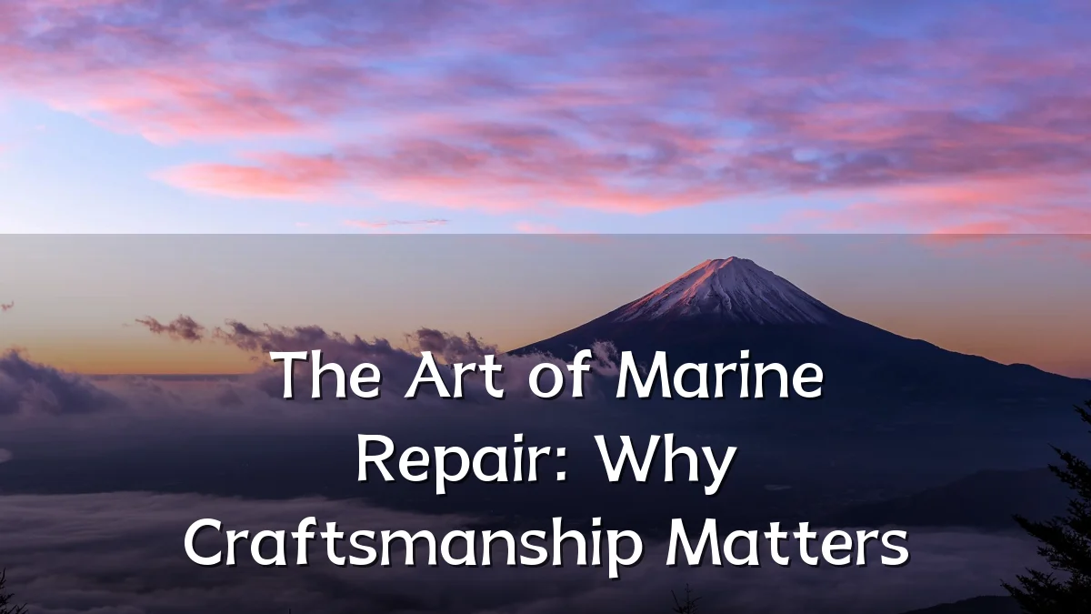 The Art of Marine Repair: Why Craftsmanship Matters