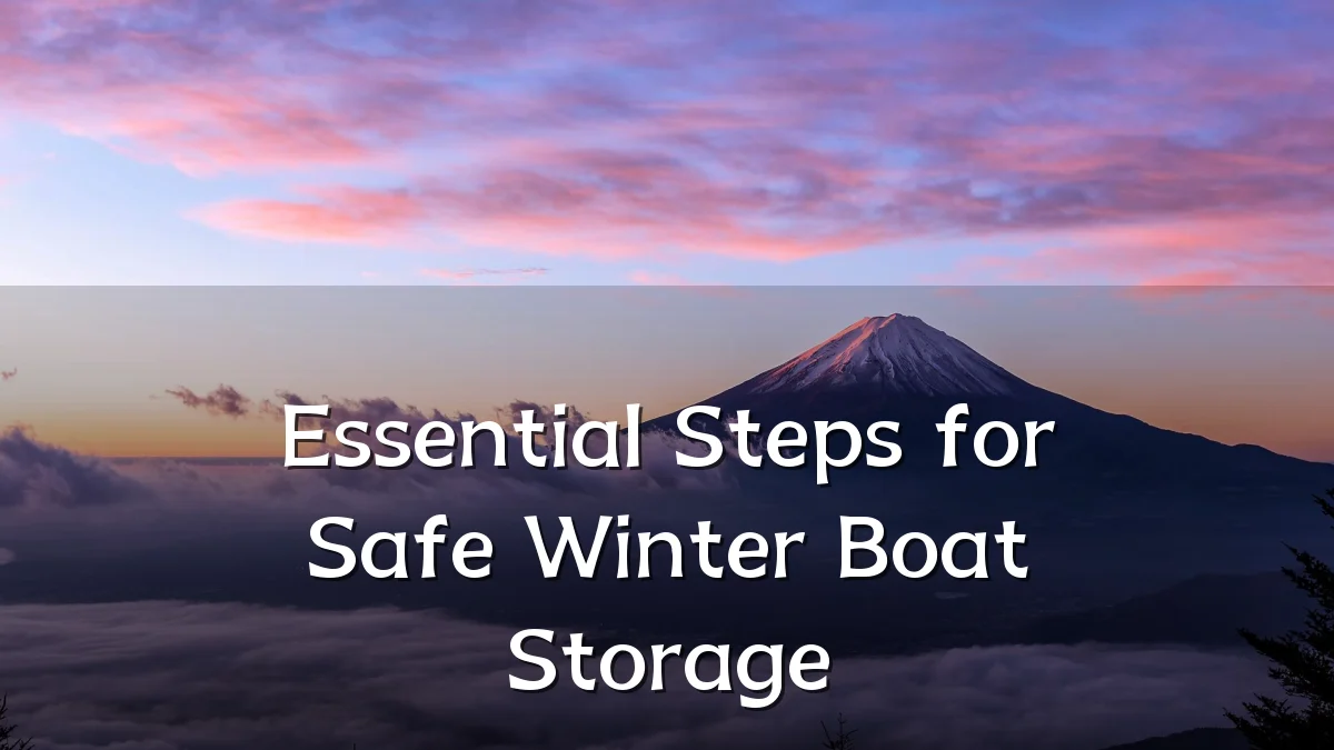 Essential Steps for Safe Winter Boat Storage