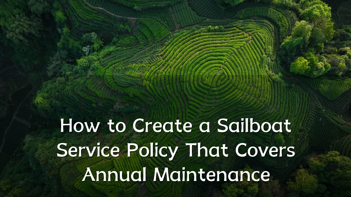 How to Create a Sailboat Service Policy That Covers Annual Maintenance