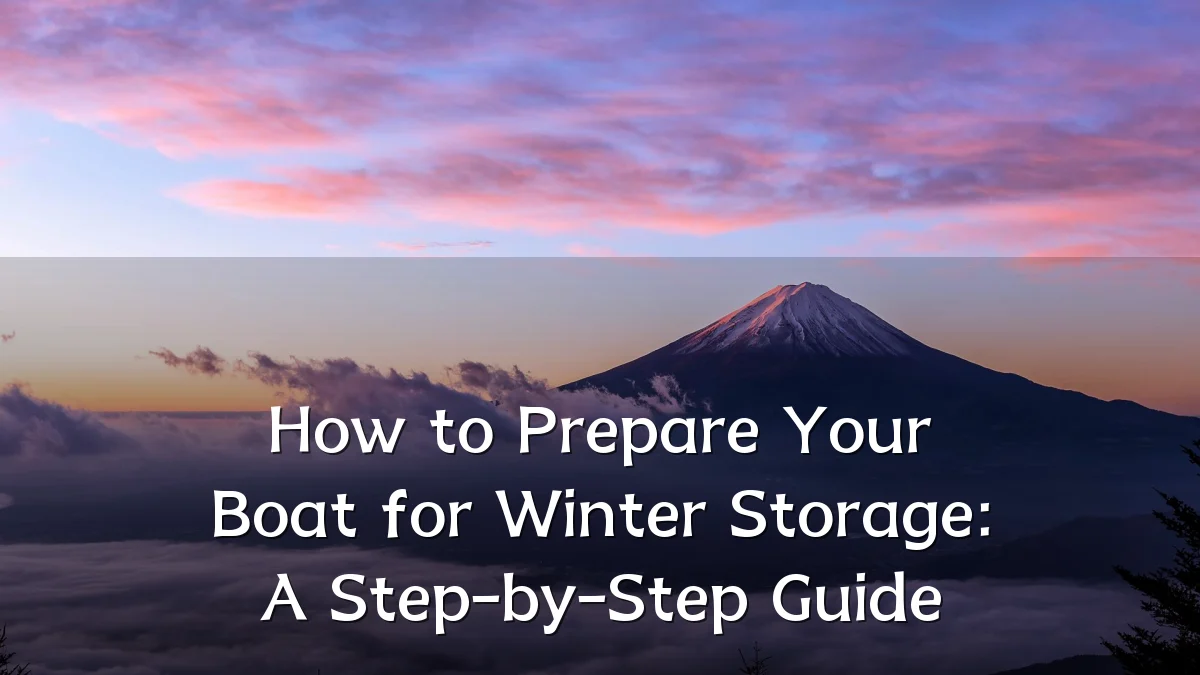 How to Prepare Your Boat for Winter Storage: A Step-by-Step Guide