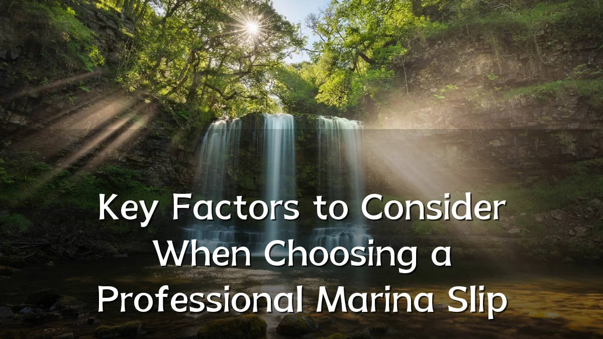 Key Factors to Consider When Choosing a Professional Marina Slip