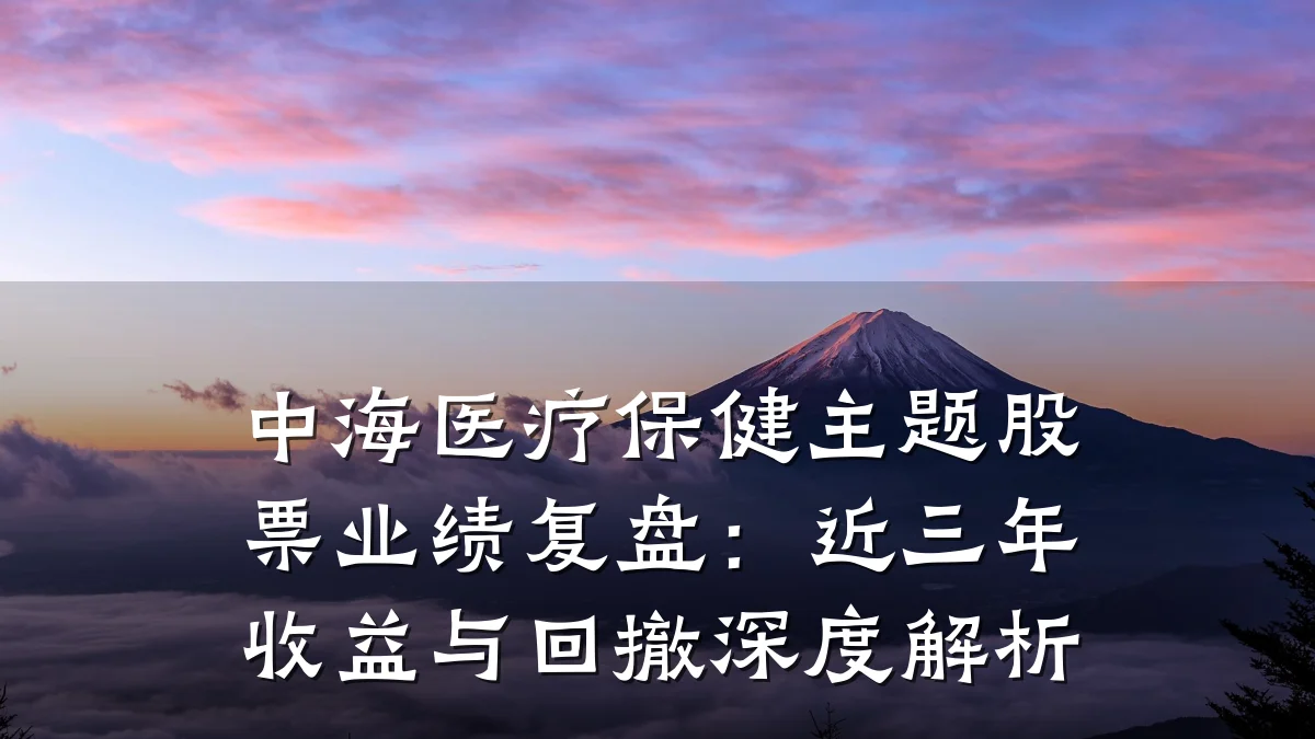 中海医疗保健主题股票业绩复盘:近三年收益与回撤深度解析