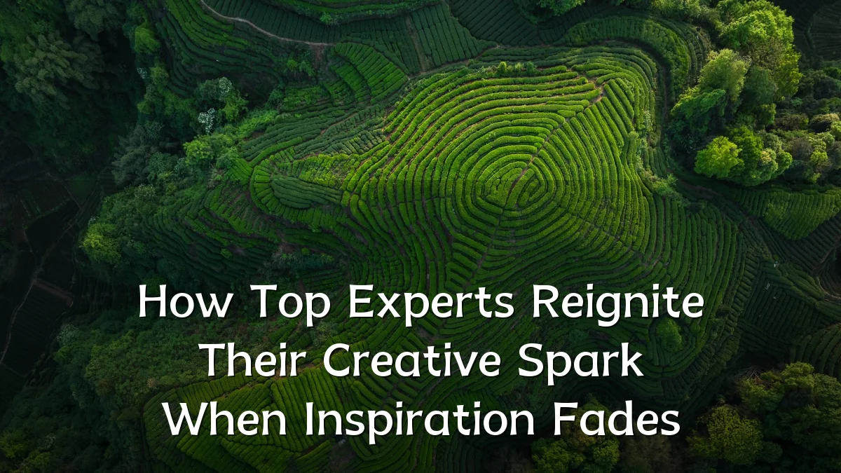 How Top Experts Reignite Their Creative Spark When Inspiration Fades