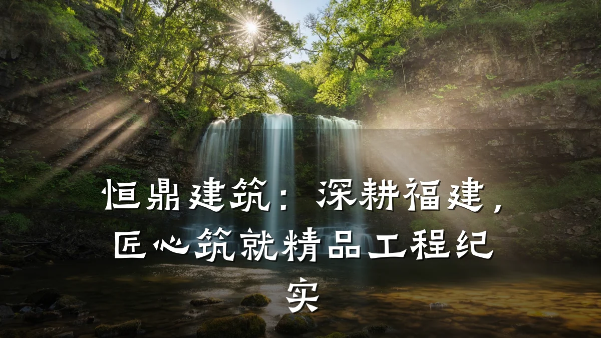 恒鼎建筑:深耕福建,匠心筑就精品工程纪实