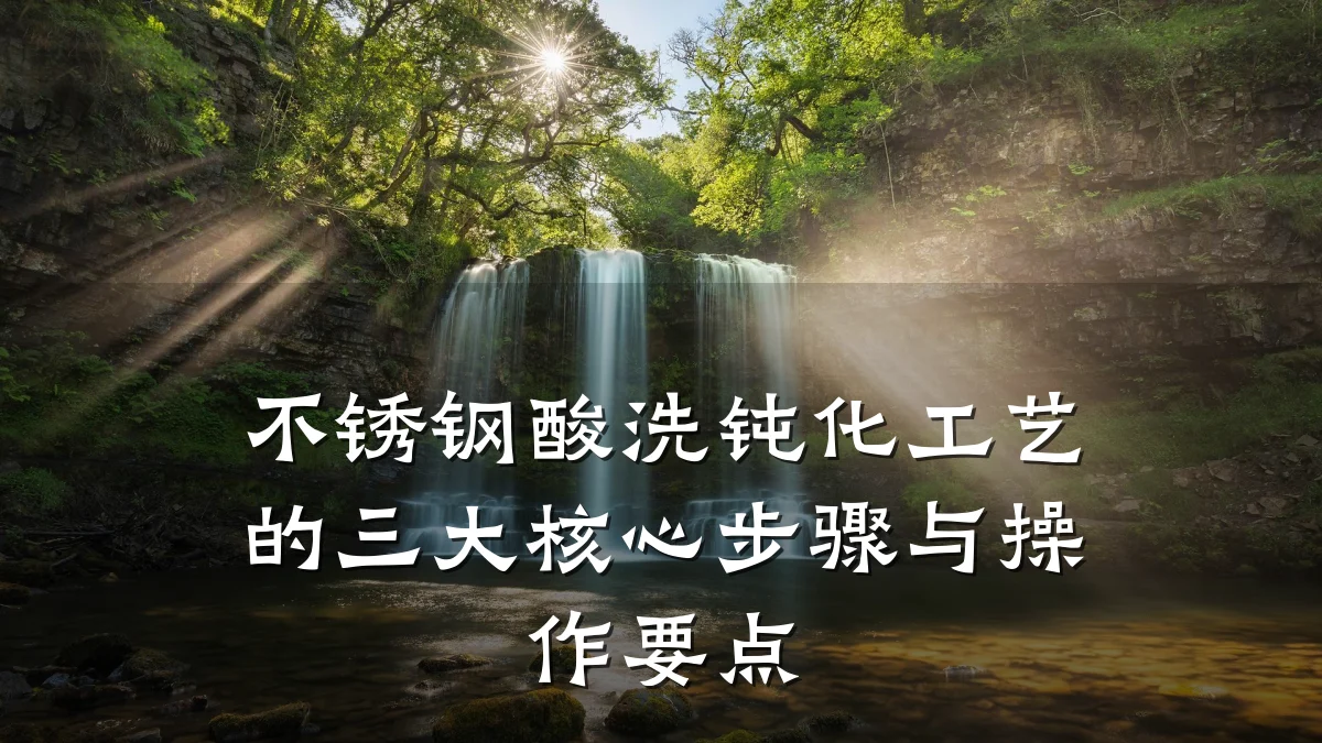 不锈钢酸洗钝化工艺的三大核心步骤与操作要点